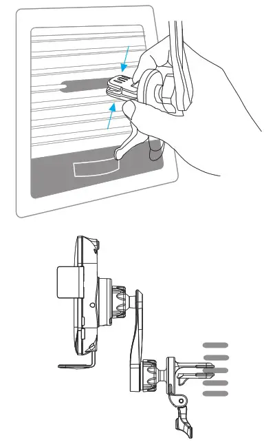 Shenzhen Itian Technology C26 Wireless Car Charger - Drop-down Holder Structure Description. 9