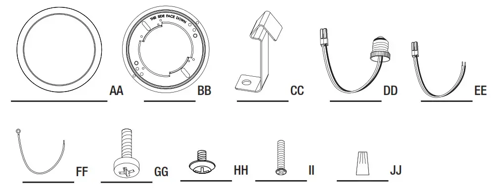 Round Flat Panel Recessed Downlight - HARDWARE INCLUDED