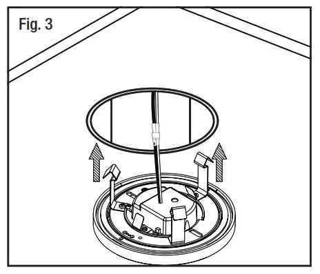 Round Flat Panel Recessed Downlight - Installing the fixture