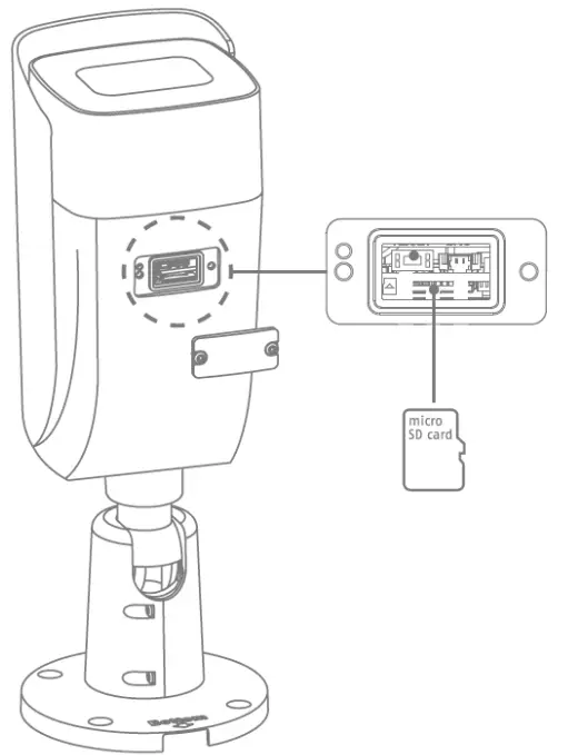 ABUS IPCB64521 Outdoor IP Tube Camera IR 4 MPx - SD card