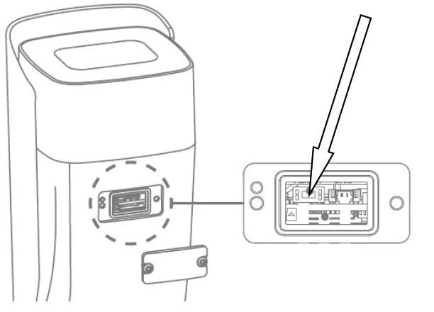ABUS IPCB64521 Outdoor IP Tube Camera IR 4 MPx - button