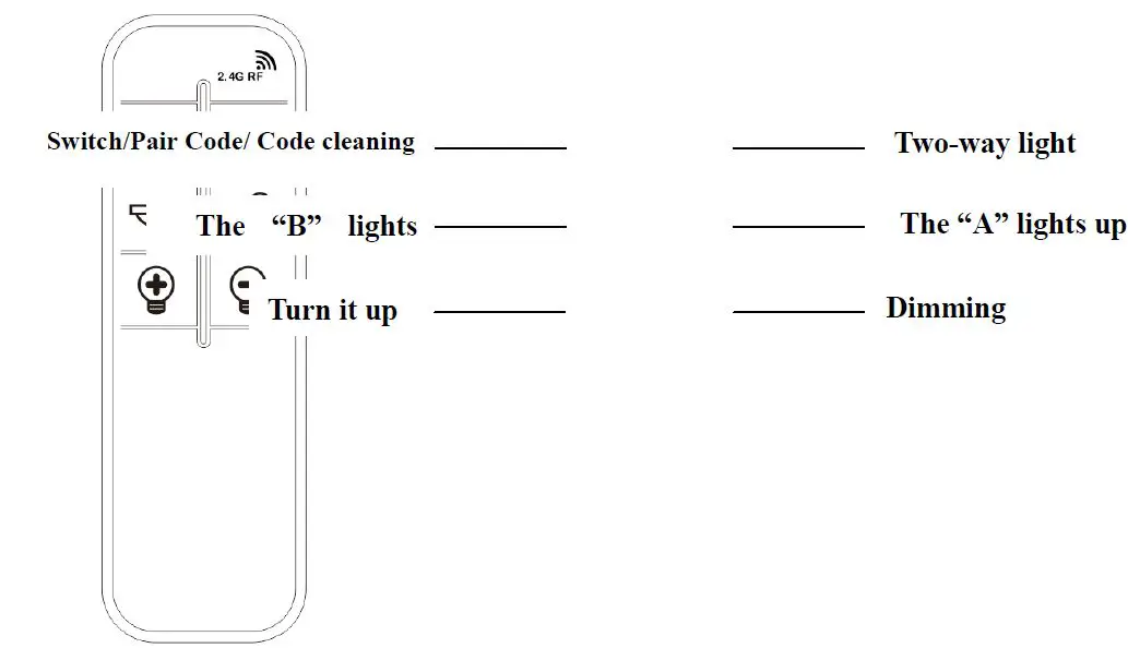 CORDELIA-LIGHTING-1045R3A 2.4G-Two-Way-Remote-Control-FIG1