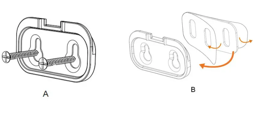 Z-Wave Security Keypad- Fix the bracket to the wall with either by