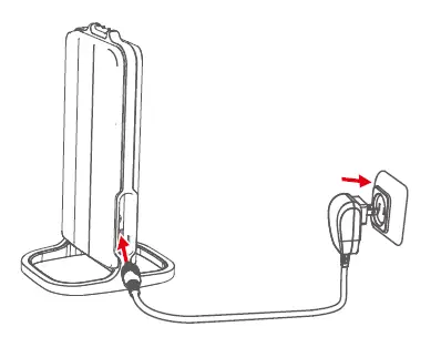 Connect the power adapter