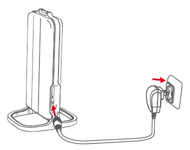 Connect the power adapter