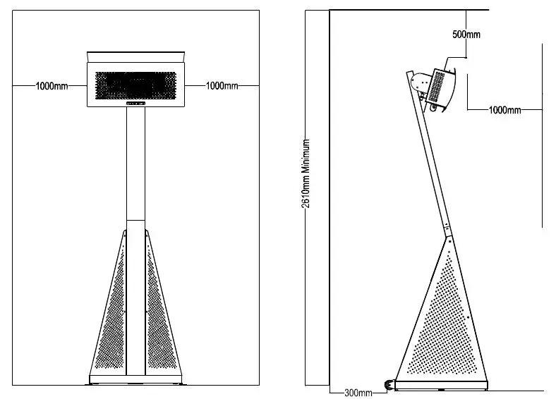 HEATSTRIP TGH34PL-2 Outdoor Radiant Gas Heater FIG2