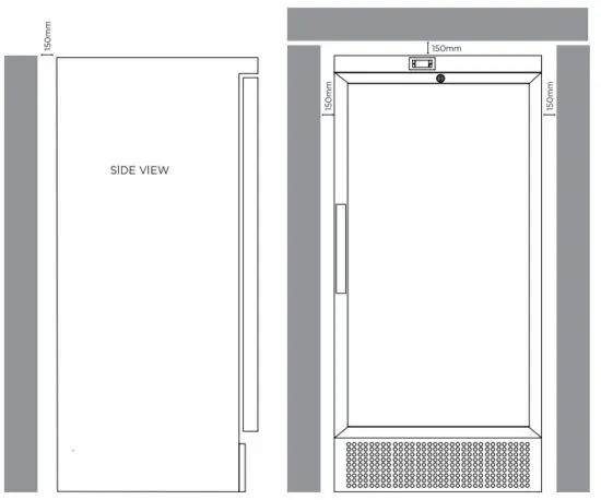 BROMIC MEDO220GD Midifridge Display Chiller - Ventilation