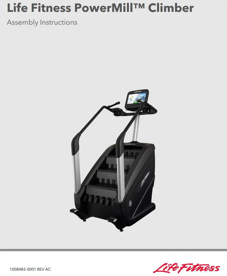 Life Fitness Power Mill Climber User Manual