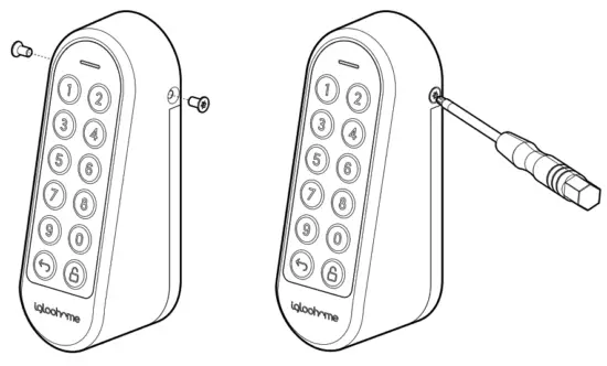 igloohome EK1 Keypad Smart Lock - Torx screws
