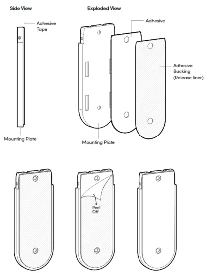 igloohome EK1 Keypad Smart Lock - adhesive