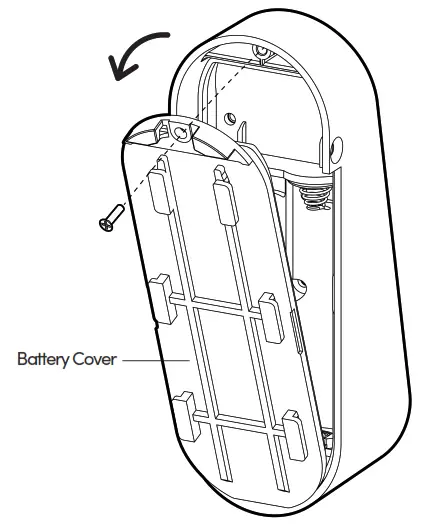 igloohome EK1 Keypad Smart Lock - battery cove