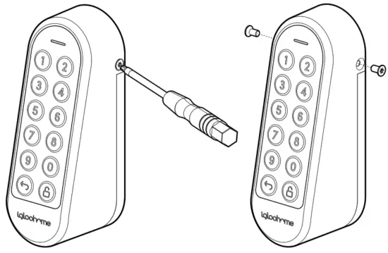 igloohome EK1 Keypad Smart Lock - screws