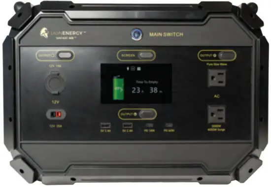 LION ENERGY 08252020 Lithium Iron Phosphate Solar Generator