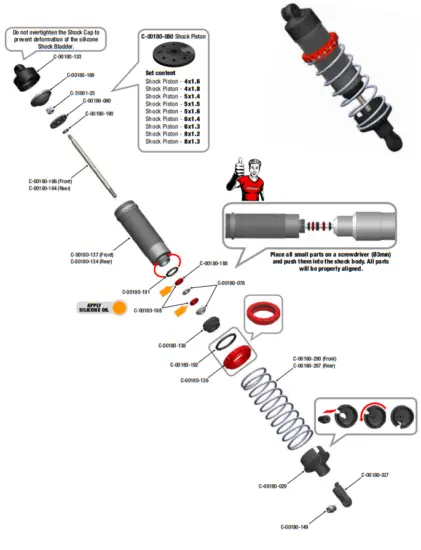 SHOCK ABSORBER - EXPLODED VIEW