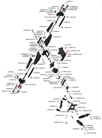 FRONT DRIVE TRAIN - EXPLODED VIEW