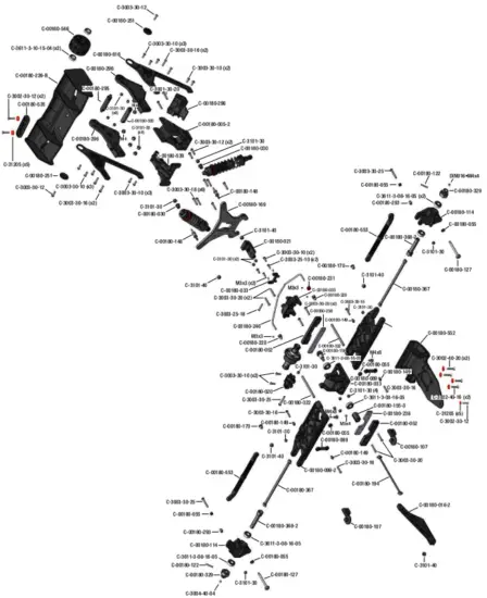 REAR DRIVE TRAIN - EXPLODED VIEW