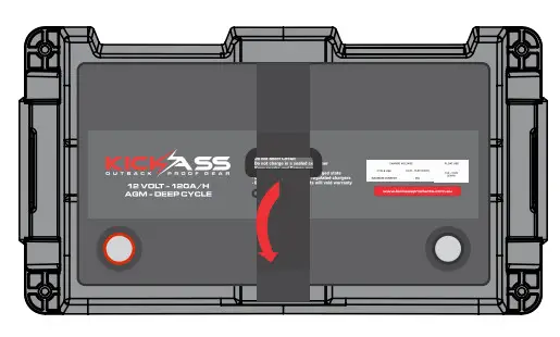 KICKASS KAJB Portable Power Station with Integrated 25A DCDC Charger - GETTING STARTED 3