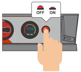 KICKASS KAJB Portable Power Station with Integrated 25A DCDC Charger - Voltmeter