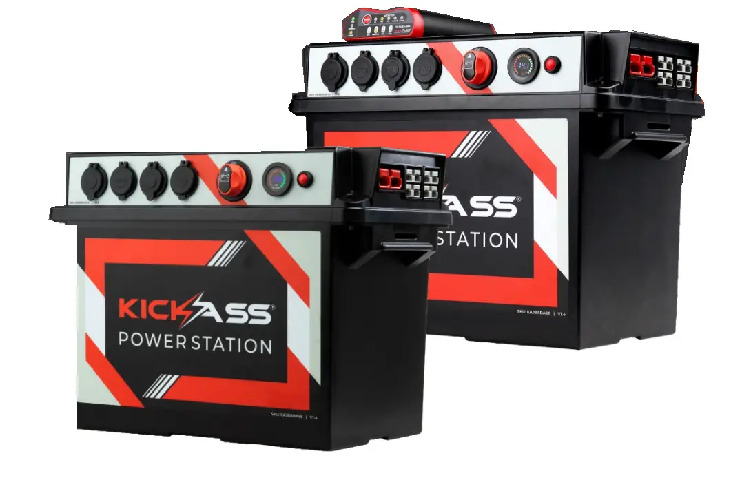 KICKASS KAJB Portable Power Station with Integrated 25A DCDC Charger