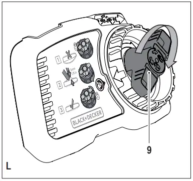 BLACK-and-DECKER-GKC1825L20-Cordless-chain-saw-fig-L