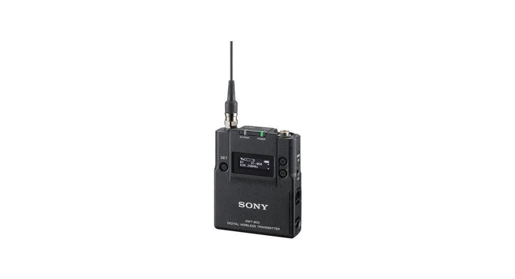 Sony Dwt-b30 Digital Wireless Transmitter Instruction Manual