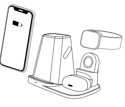 Shenzhenshi Maideshun Trsde A9 4-In-1 Multifunctional Wireless Charger 3