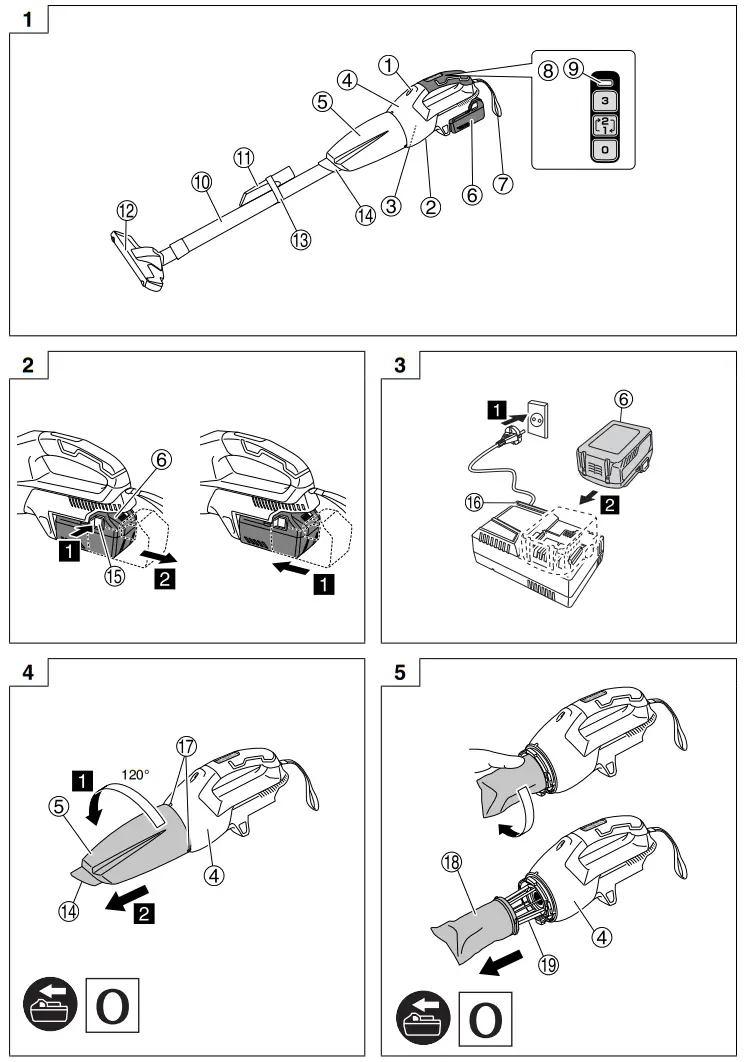 HiKOKI R 36DB Cordless Brush Cutter - 1