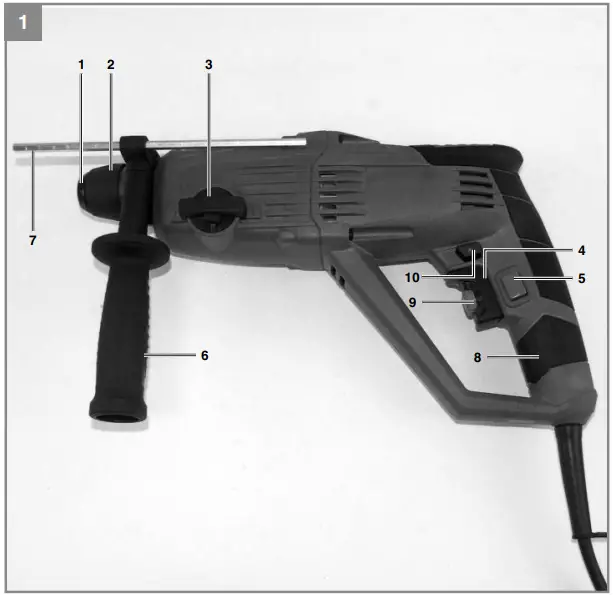Einhell TH-RH 800 E Hammer Drill-fig2