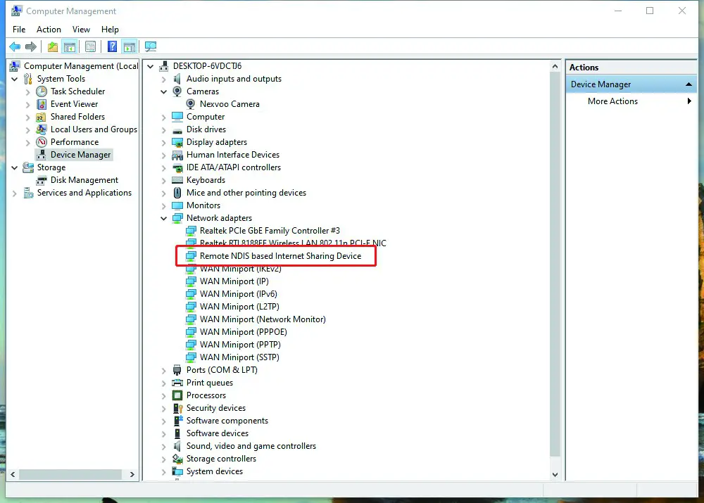 nexvod N109 Al USB Conference Camera - Web Management 1