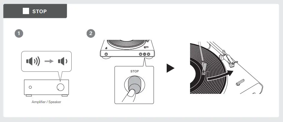 audio-technica Turntable-Stop