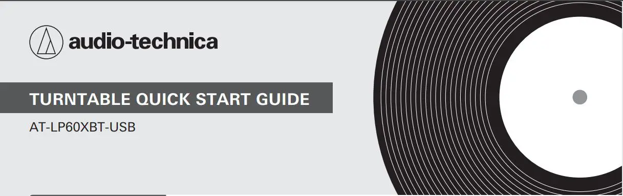 audio-technica Turntable User Guide