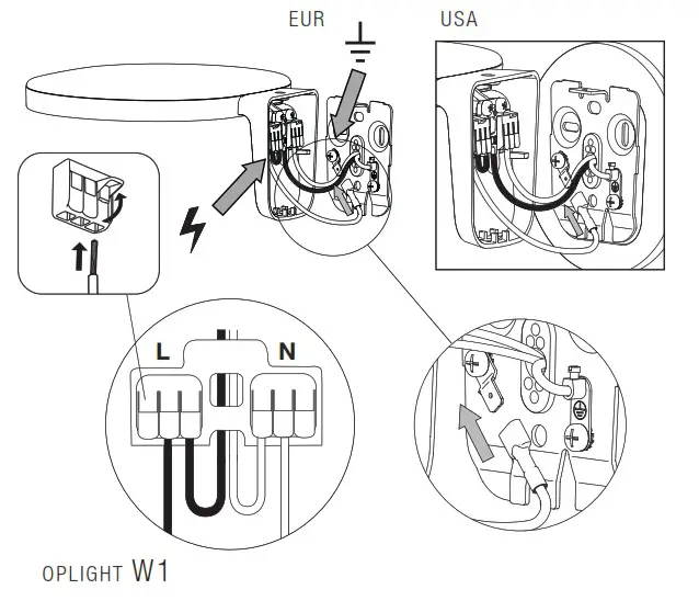 FLOS Oplight W LED Wall Lamp - overview 10
