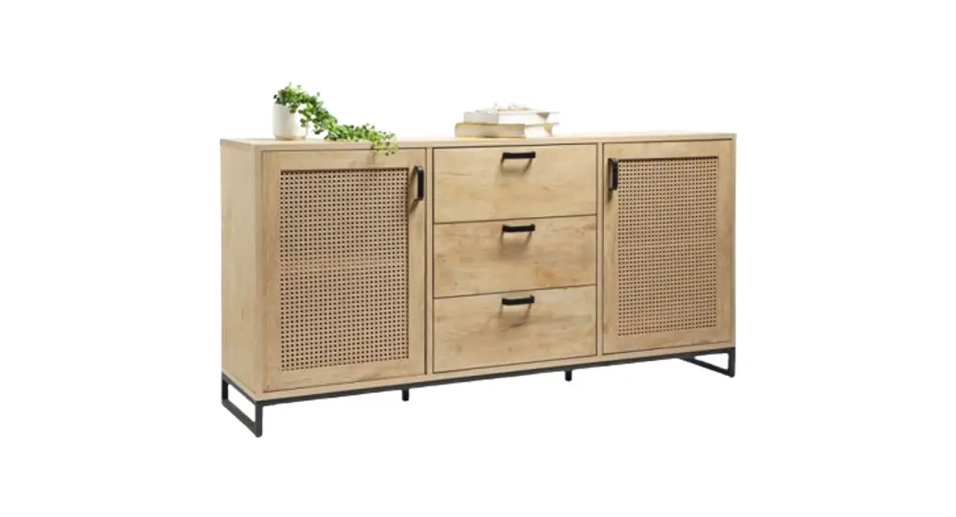 Vonhaus 3000327 Riley Rattan Large Wooden Sideboard Instruction Manual Vonhaus 3000327 Riley Rattan Large Wooden Sideboard Instruction Manual