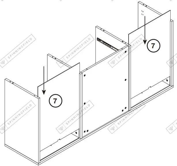 VonHaus 3000327 Riley Rattan Large Wooden Sideboard - HARDWARE 11