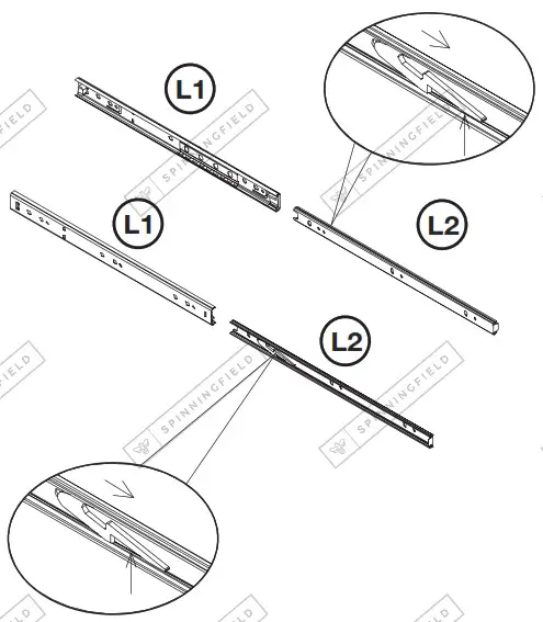 VonHaus 3000327 Riley Rattan Large Wooden Sideboard - HARDWARE 2