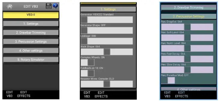 MOJO Classic CRUMAR - PARAMETER EDITING