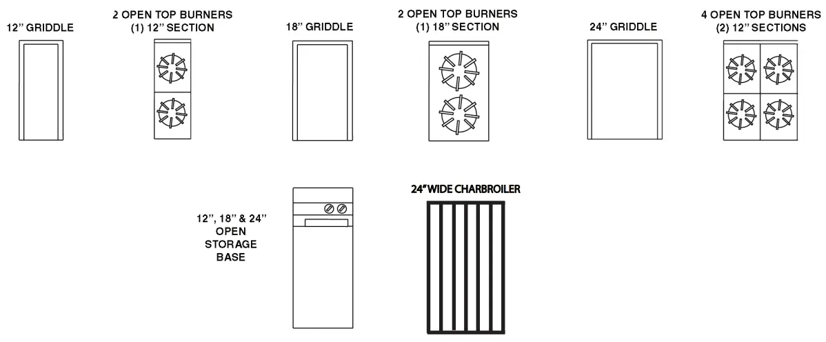VULCAN V118H 18 Inch Gas Heavy Duty Range - EXPANDO RANGES
