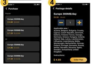 FIG 11 Purchase & Activate a Data Package