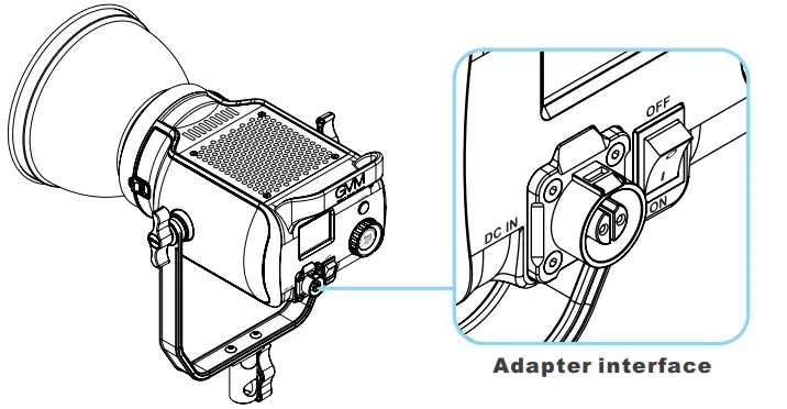 GVM-SD200D-Bi-Color-LED-Video-Spotlight-FIG-7