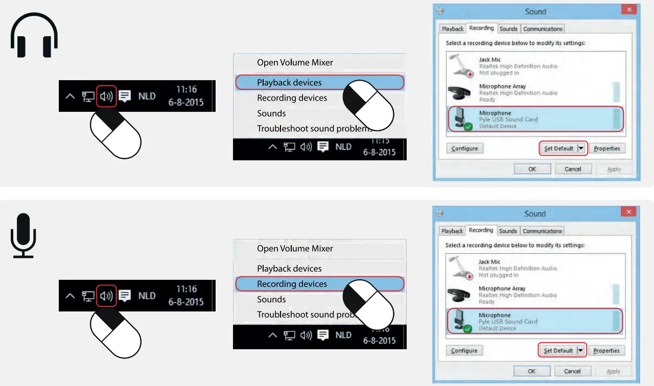 PYLE PDUSBPP10RD Microphone XLR-to-USB Adaptor