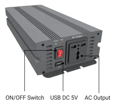 RICH SOLAR RS V2000 2000 Watt Industrial Pure Sine Wave Inverter - fig 2