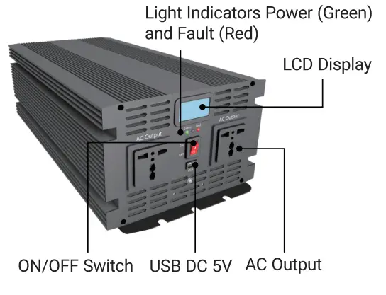 RICH SOLAR RS V2000 2000 Watt Industrial Pure Sine Wave Inverter - fig 7