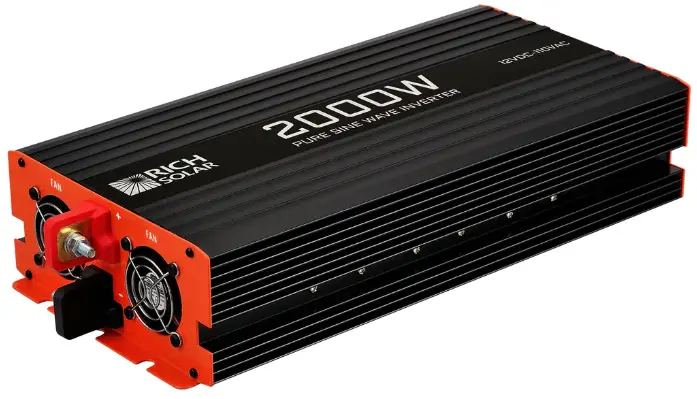 RICH SOLAR RS V2000 2000 Watt Industrial Pure Sine Wave Inverter