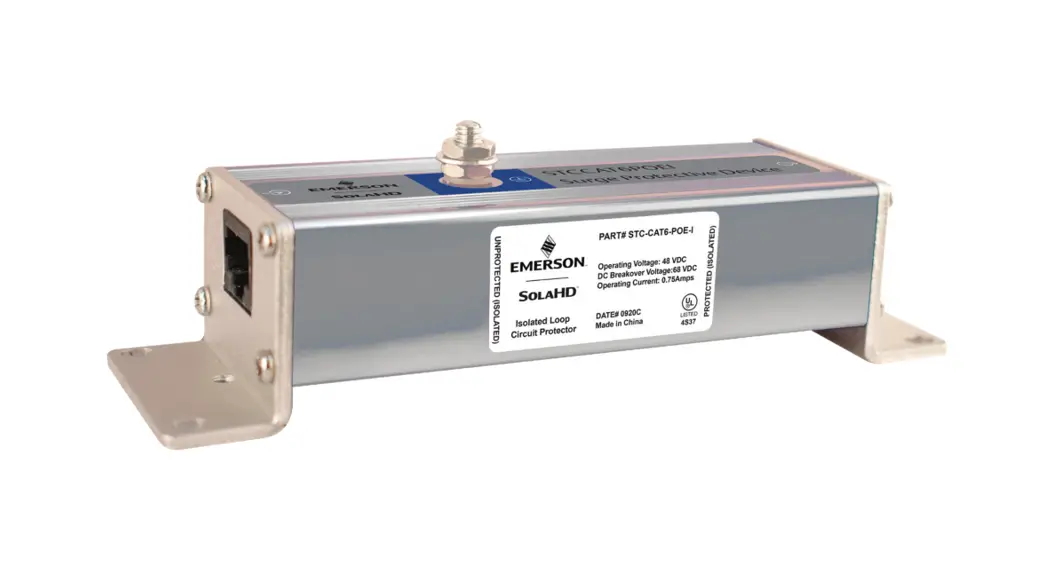 Emerson Stccat6p0ei Surge Protective Devices Instruction Manual