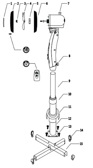 ARDESTO FN-1608 Series Stand Fan - ARDESTO FN-1608 Series Stand Fan