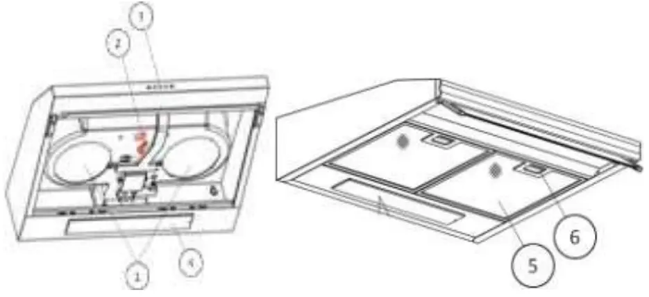 MODENA SX 6501 V Slim Hood - fig 2