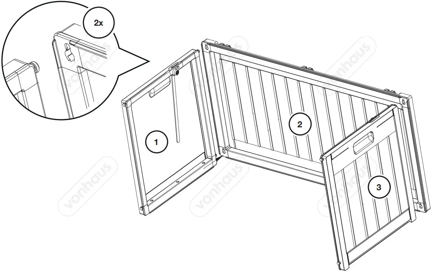 VonHaus 2500369 270L Plastic Storage Box - Figure 5