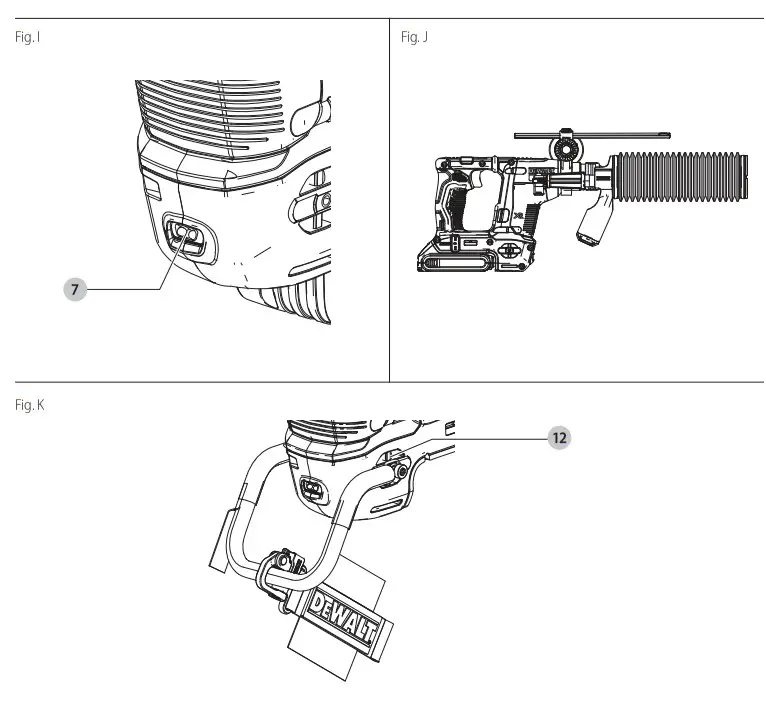 DEWALT XR DCH172 Brushless Cordless SDS Plus Rotary Hammer Kit - Fig2