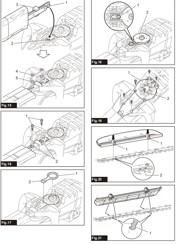 makita DUH Series Cordless Hedge Trimmer - Fig 2
