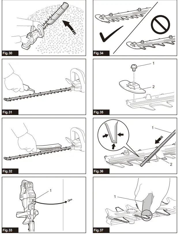 makita DUH Series Cordless Hedge Trimmer - Fig 4